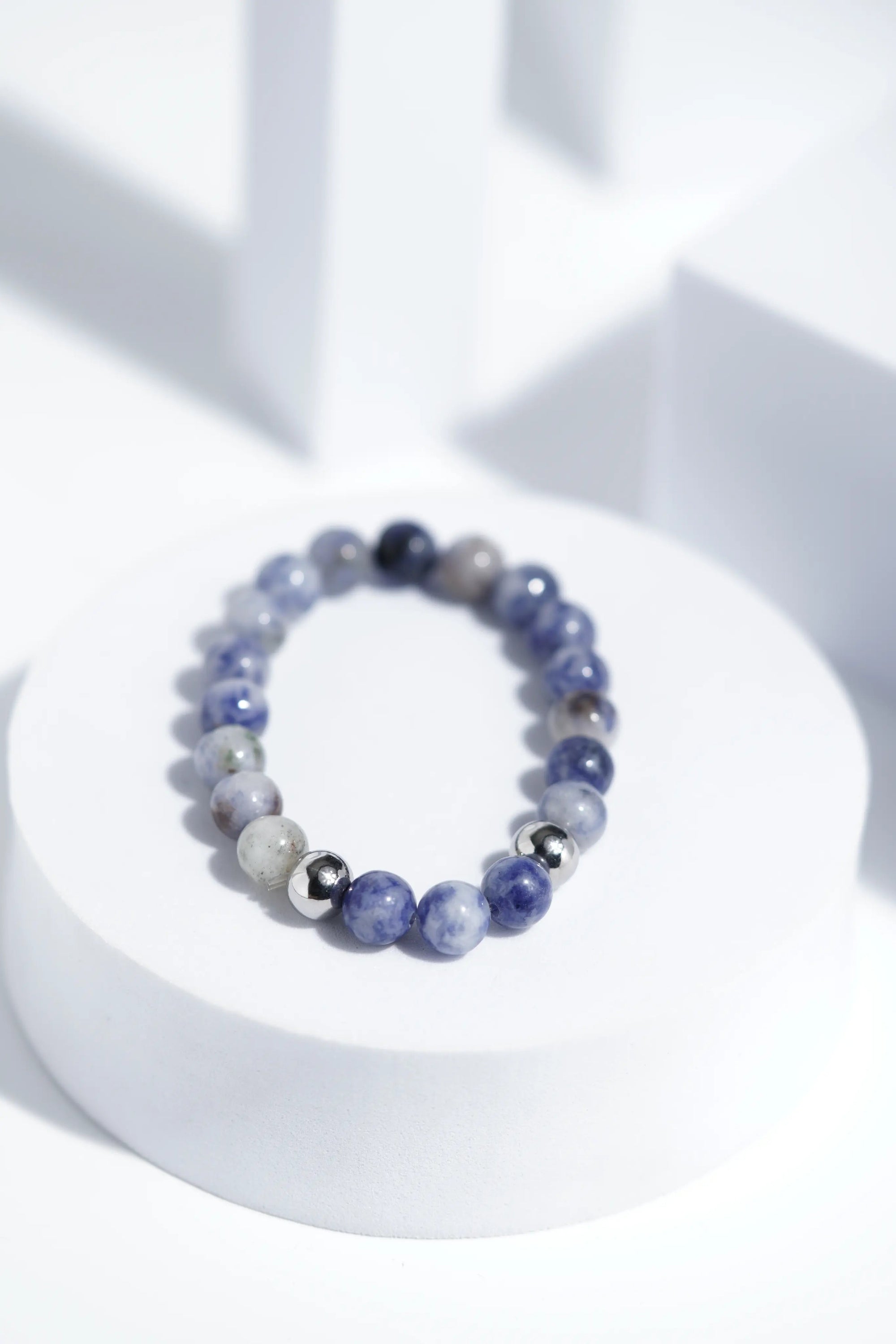 Shiney Blue Shade Bead Bracelets | Unisex. worldjewel.in Bead Bracelets