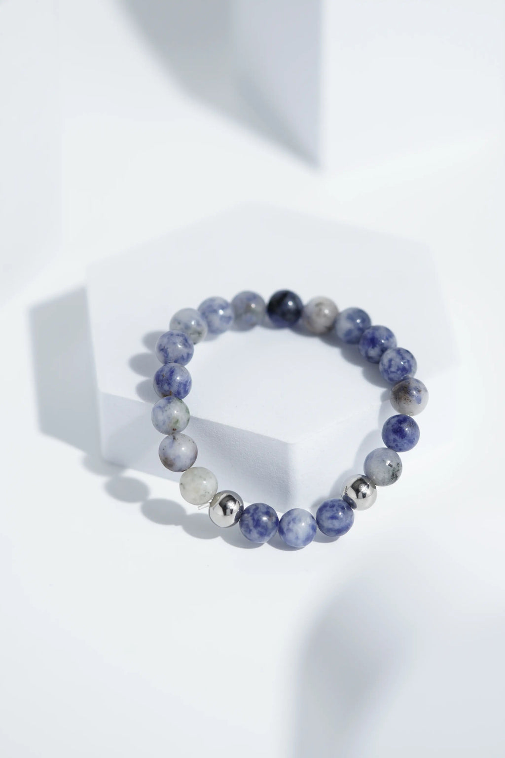 Shiney Blue Shade Bead Bracelets | Unisex. worldjewel.in Bead Bracelets